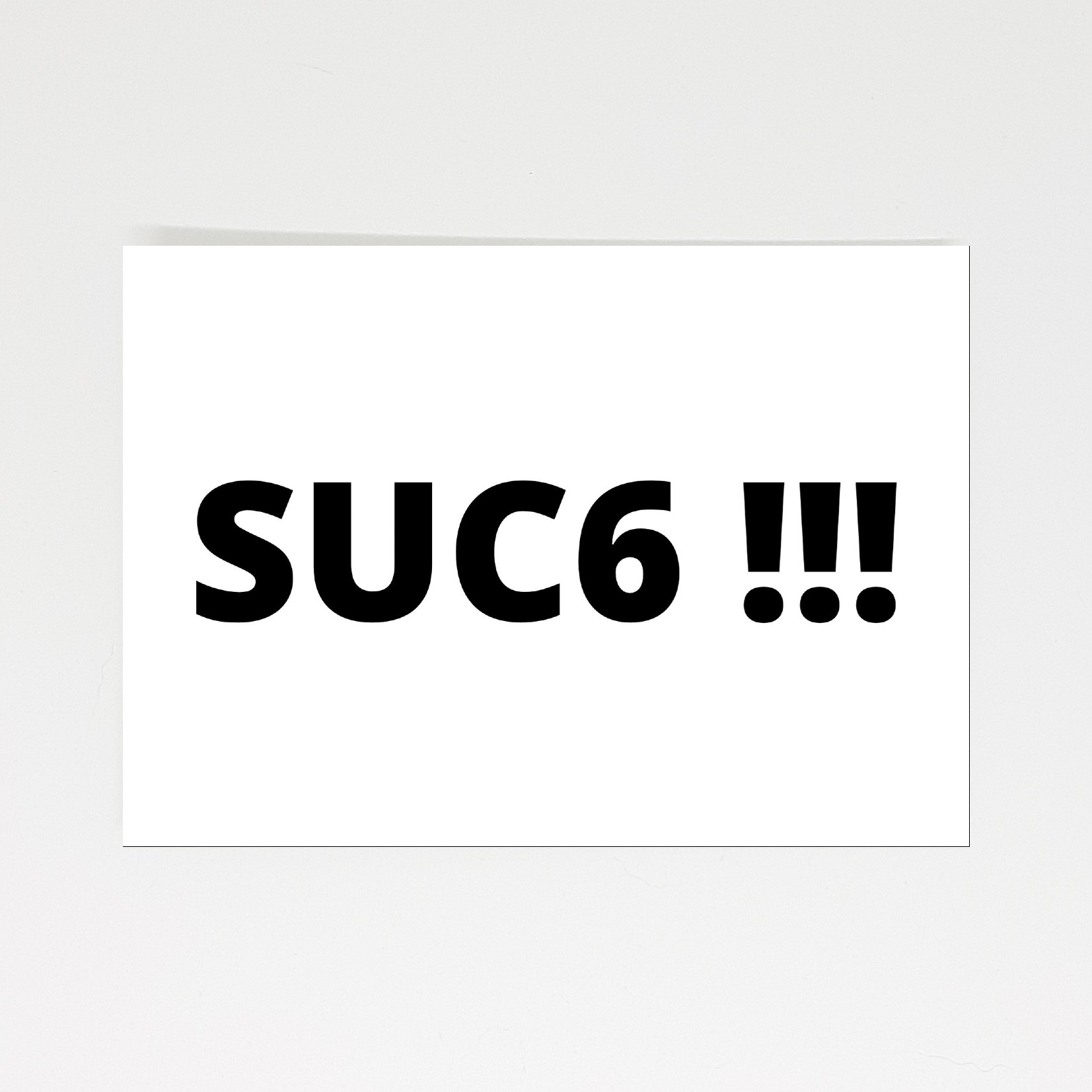 ansichtkaart Suc6 succes